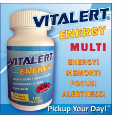 VITALERT® Energy Multivitamin 100 Tablets - LOADED with 39 INGREDIENTS