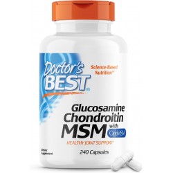 Doctor's Best Glucosamine Chondroitin MSM with OptiMSM, 240 Veggie Caps