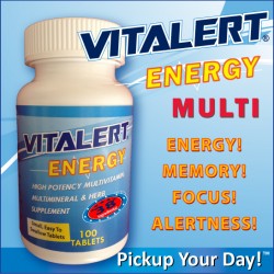 VITALERT® Energy Multivitamin 100 Tablets - LOADED with 38 INGREDIENTS